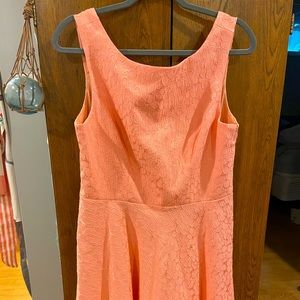 Coral Betsey Johnson Fit + Flare Dress